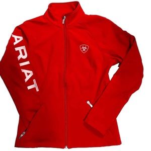 Red Ariat softshell jacket